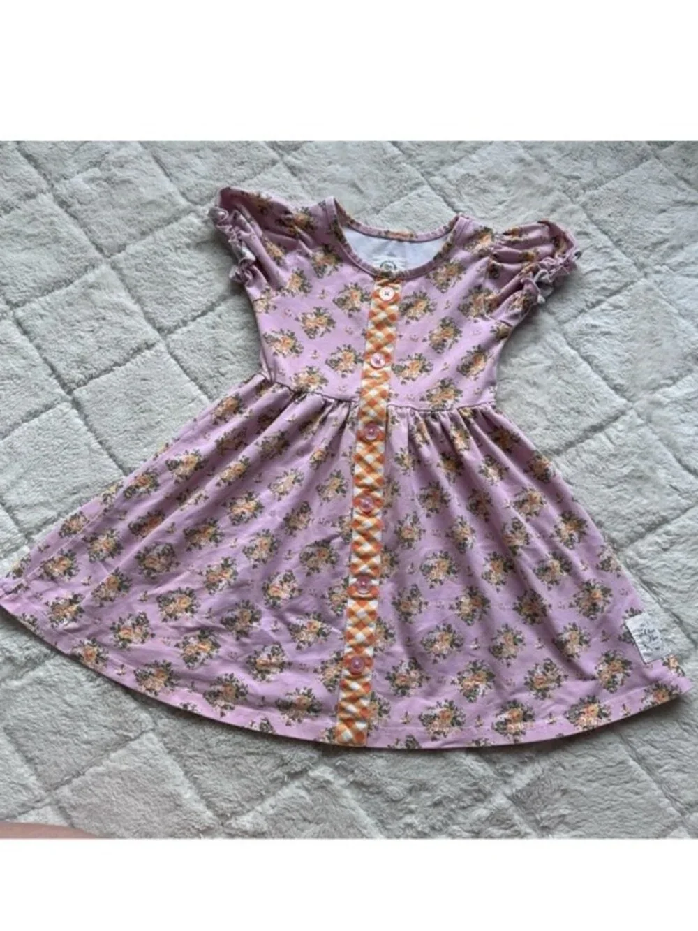 Olive Mae | Boutique Short Sleeve Floral Dress | Size 3T